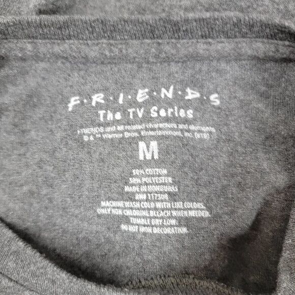 FRIENDS Cropped Boxy Long Sleeve Tee Shirt Size Medium - Picture 11 of 12